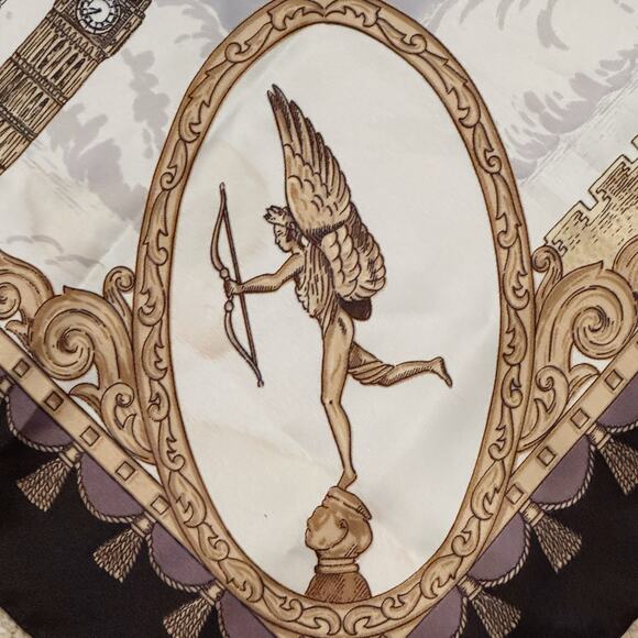 Vintage Art of the Scarf 34x34 Square Scarf from Tie Rack Ltd London Royals - Picture 4 of 15